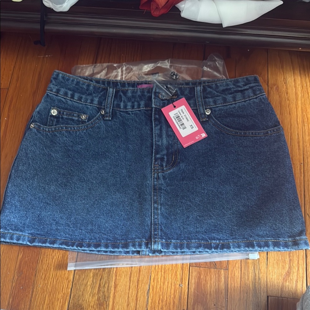 Denim Mini Skirt